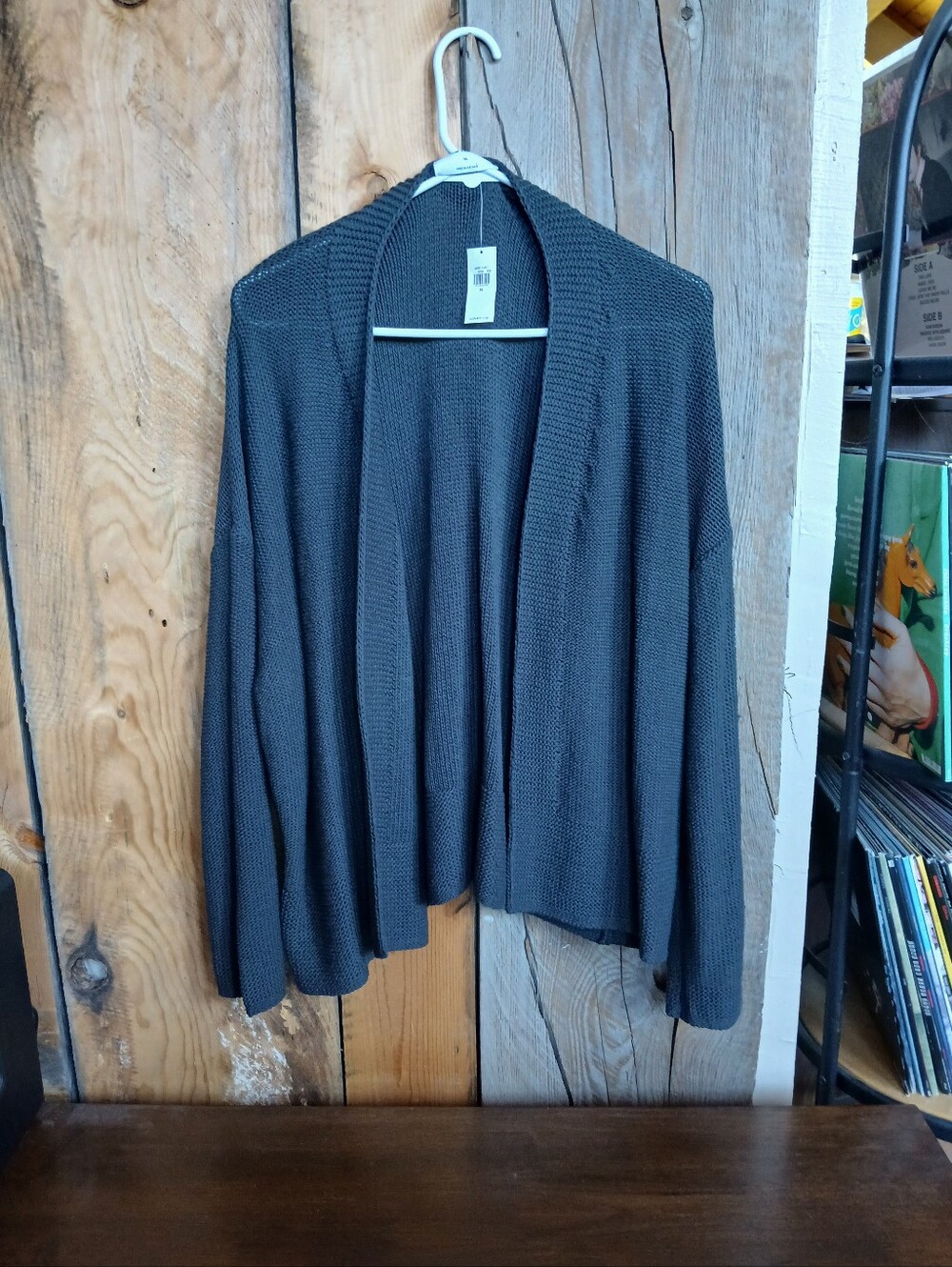Old Navy Charcoal Gray Knit Cardigan